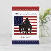 Afstuderen voor militaire opleiding - Uitnodiging (Staand voorkant)