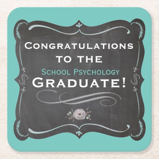 Afstuderen voor schoolpsychologie Onderzetters (Voorkant)