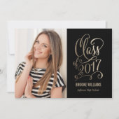 Afstuderen voor Stellar Jaar bewerkbare kleuren Kaart (Voorkant)