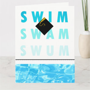 Afstuderen voor SWIM Team Swimmer Kaart