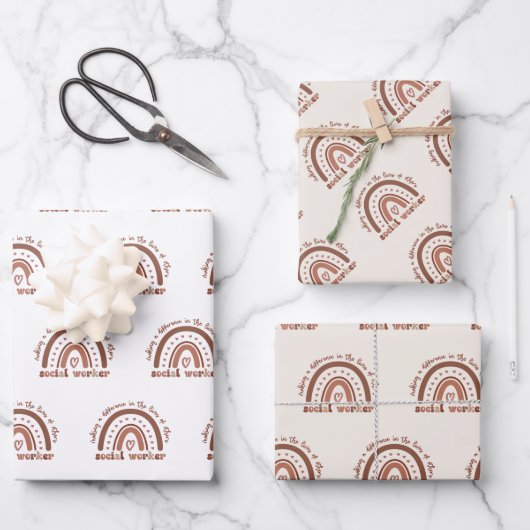 Afstuderen voor waardering van maatschappelijk wer inpakpapier vel (Voorkant)