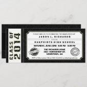 Afstuderen voor zwart-wit kaart (Voorkant / Achterkant)