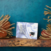 Afstuderen vriend gedicht plaque fotoplaat (Zijkant)