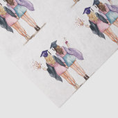 Afstuderen vrienden tissuepapier (Detail)