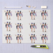 Afstuderen vrienden tissuepapier (Craft)