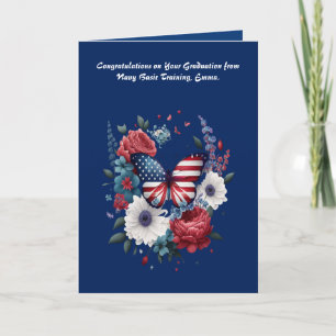 Afstuderen Vrouw van Navy Basic Training Kaart
