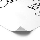 Afstuderen Welkomstwoord 4 Zwart fotoscript wit Poster (Hoek)