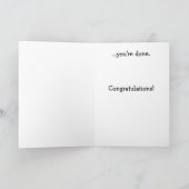 Afstuderen Wenskaart Kaart (Binnen)