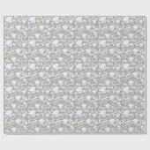Afstuderen White Opal Chic Polka Dot Afstuderen Cadeaupapier (Vlak)