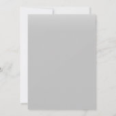 Afstuderen White Script Typografie Foto grijs Aankondiging (Achterkant)