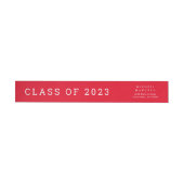 Afstuderen Wraparound Red Return Label (Individueel)