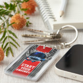 Afstuderen - Zie achterkant - Sleutelhanger (Voorkant Rechts)