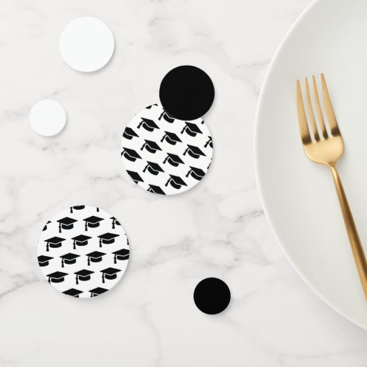 Afstuderen zwart kwastje Pet Confetti (Groep)