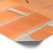 Afstuderen zwart Oranje Afstuderen foto Poster (Hoek)