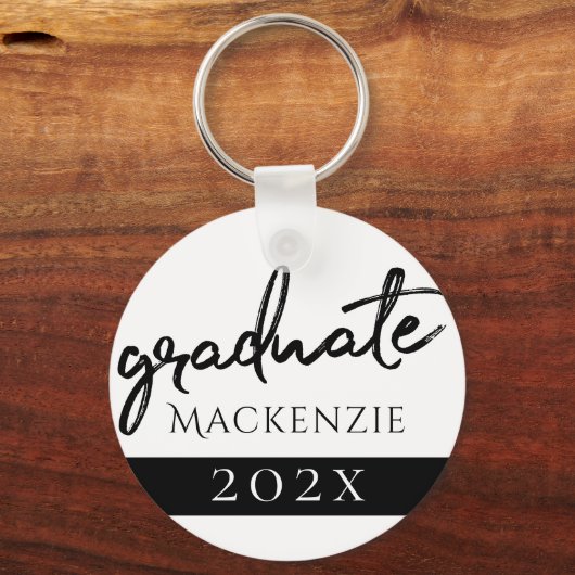 Afstuderen zwart script | Classic Keepsake met Jaa Sleutelhanger (Achterkant)