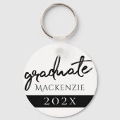 Afstuderen zwart script | Classic Keepsake met Jaa Sleutelhanger (Achterkant)