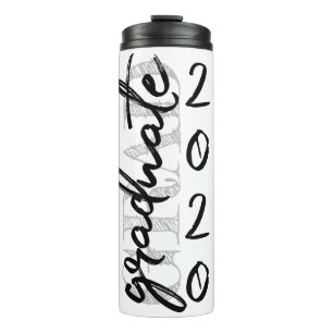 Afstuderen zwart script Classic Keepsake met Jaa Thermosbeker