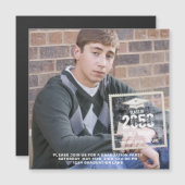 Afstuderen Zwart-wit Fotosjabloon Typografie (Voorkant / Achterkant)