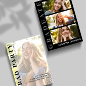 Afstuderen Zwart-wit Moderne minimalistische foto Aankondiging