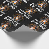 Afstuderen zwarte koningin Afstuderen mastergraad Cadeaupapier (Hoek)