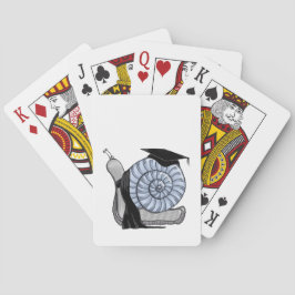 Afstudeviering pokerkaarten
