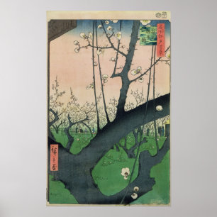 Aftakking van een bloeiende krottenboom poster