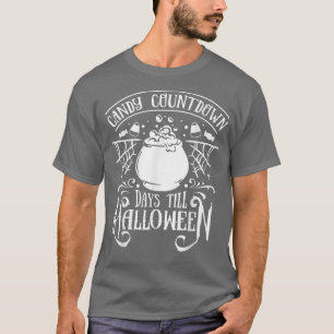 Afteldatum snoep tot Trick or treat Halloween T-shirt