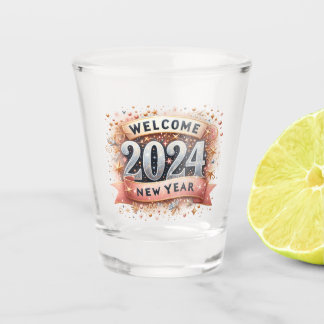 Aftellen 2024 shot glas