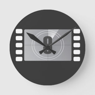 Aftellen 9 wandklok ronde klok