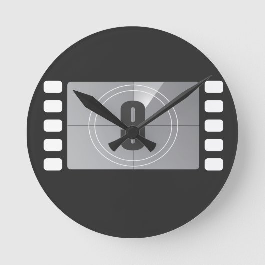Aftellen 9 wandklok ronde klok (Voorkant)