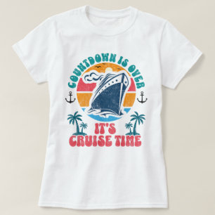 Aftellen is voorbij de cruisetijd, kruipende overl t-shirt
