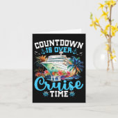 Aftelling Is Voorbij Het Is Cruise Tijd Funny Crui Kaart (Gele Bloem)