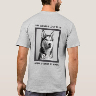 After Dinner We Walk Dog Lover Custom Photo T-shirt