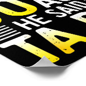 After God Made Me 50 Years Ago He Said Ta Da 50th  Poster (Hoek)