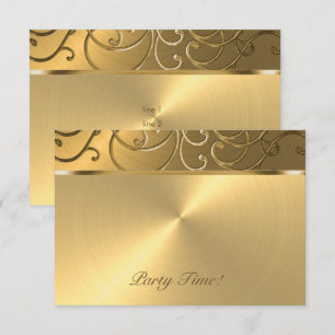 After Party Elegant Alle Gouden Filigraan Kaart