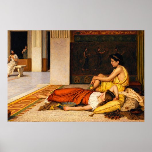 After the Dance by John William Waterhouse Poster (Voorkant)