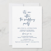 After the wedding, Black, Elopement Party Kaart (Voorkant)