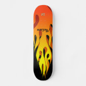 Afterburn Flames Dd Brand Skateboard (Voorkant)