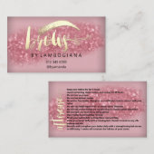 Aftercare Brows Logo Microblading Roos Studio Busi Visitekaartje (Voorkant / Achterkant)