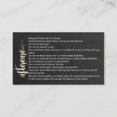 Aftercare Instructies Brow Microblade Black Busin Visitekaartje (Achterkant)