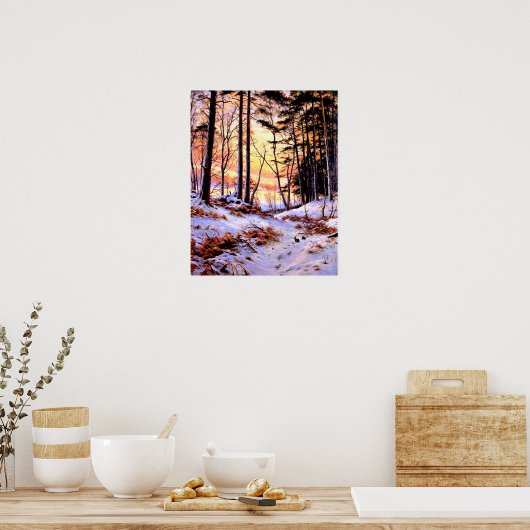 Afterglow, beroemd schilderij van Joseph Farquhars Poster (Keuken)