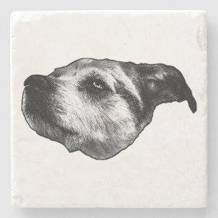 Afterglow Dot Sip — Terriër Stenen Onderzetter