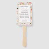 Afterglow Garden Floral Wedding Handwaaier (Achterkant)