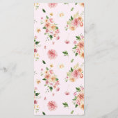 Afterglow Garden Florals Wedding Menu (Dos)