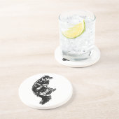 Afterglow Table Hush — Retriever Zandsteen Onderzetter (Zijkant)