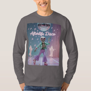 Afterlife Disco – Groovy Skelet Dans in Pastel T-shirt