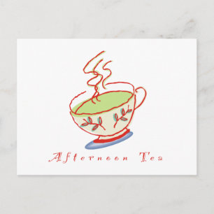 Aftermiddag Briefkaart Tea