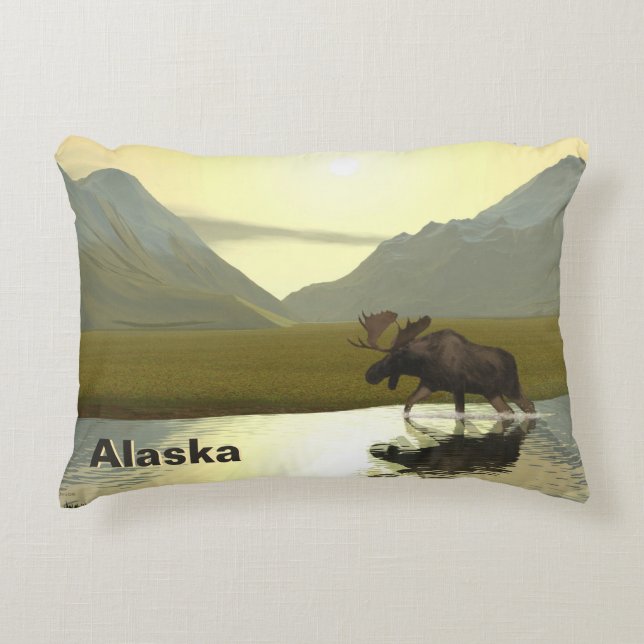 Aftermiddag Moose Accent Kussen (Voorkant)