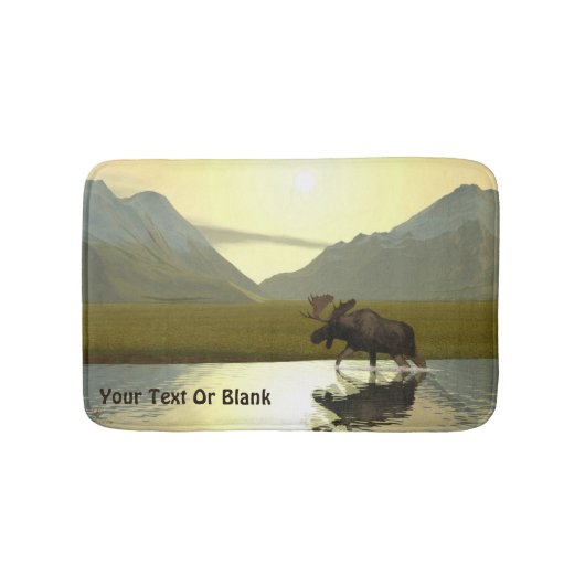 Aftermiddag Moose Badmat (Voorkant)