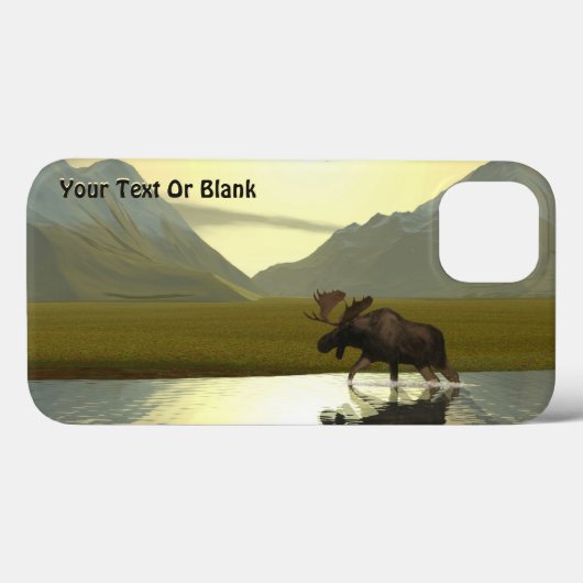 Aftermiddag Moose Case-Mate iPhone Case (Achterkant (horizontaal))